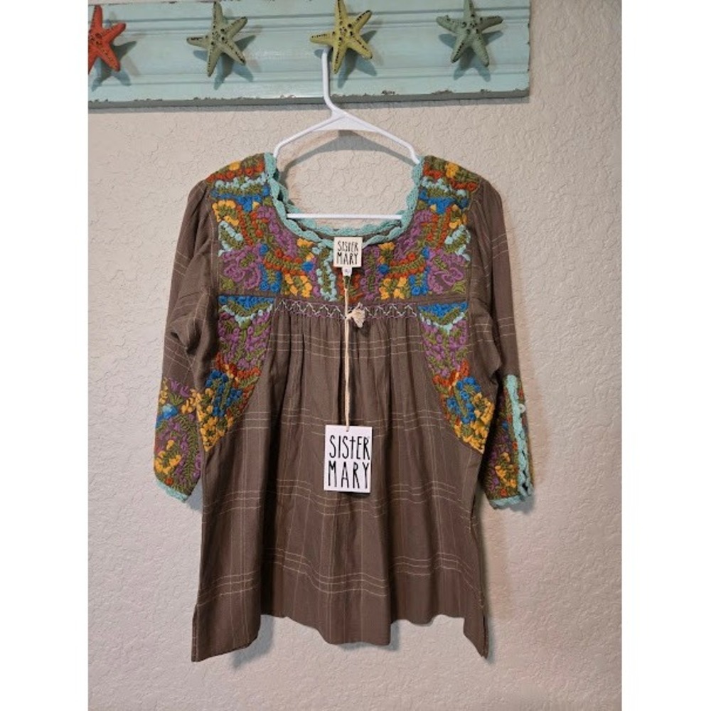 Sister Mary Embroidered Blouse